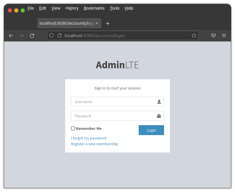 Updated login page with no social links